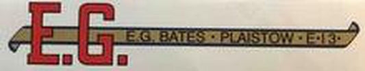 EG Bates London Downtube Decal - H Lloyd Cycles