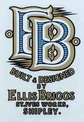 ELLIS BRIGGS head/seat tube decal.