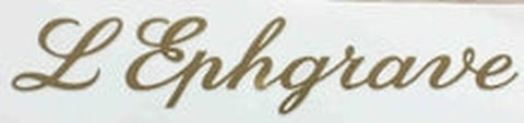 EPHGRAVE script type down-tube transfer.