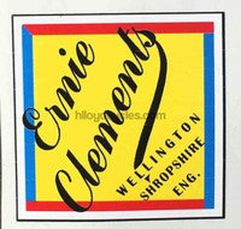 ERNIE CLEMENTS head/seat transfer.