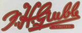 F H Grubb downtube decal