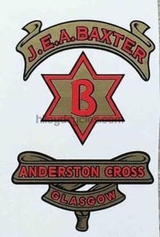 Flying Scot - Baxter Head/Seat Decal