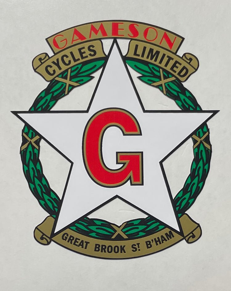 Gameson Head decal - H Lloyd Cycles