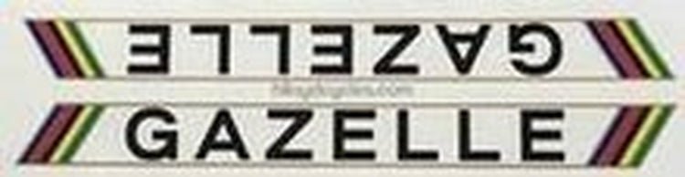 GAZELLE 1976 Down tube decal. - H Lloyd Cycles