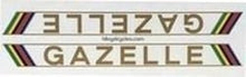 GAZELLE 1976 Down tube decal.