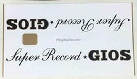 GIOS. Gios "torino" top tube detail.