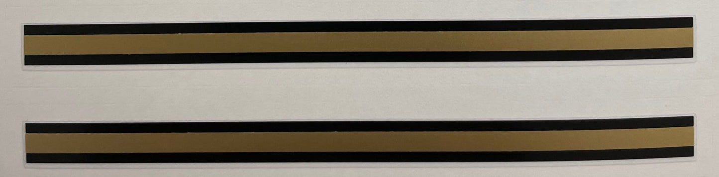 Gold and black bands 6mm - H Lloyd Cycles