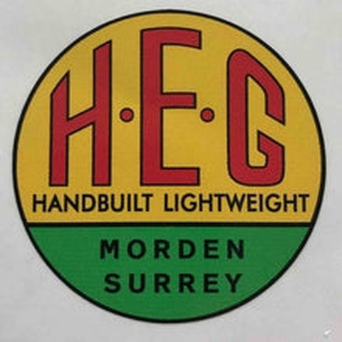 H E GREEN seat tube decal Morden