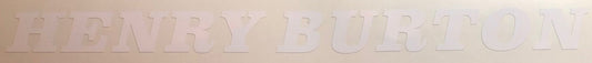 Henry Burton Block Downtube decal - H Lloyd Cycles