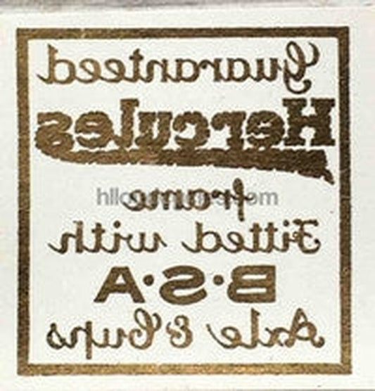 HERCULES "Guaranteed Hercules frame built with BSA axles and cups" - gold - H Lloyd Cycles