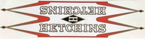 HETCHINS downtube wrap-over decal. The 6 day decal