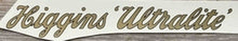 HIGGINS ULTRALITE Downtube Decal