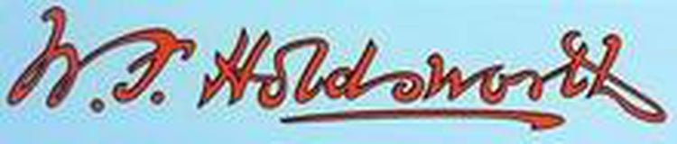 HOLDSWORTH. Script W. F. Holdsworth D/T. - H Lloyd Cycles