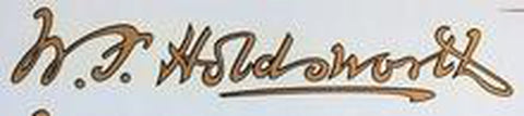 HOLDSWORTH. Script W. F. Holdsworth D/T.
