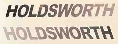 Holdsworth Double downtube decals