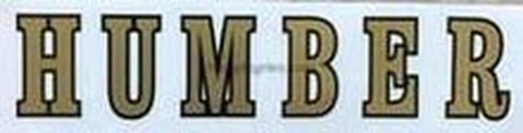 Humber Down tube decal