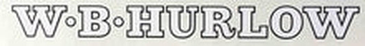 HURLOW. Bill Hurlow downtube decal. - H Lloyd Cycles