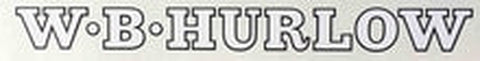 HURLOW. Bill Hurlow downtube decal.