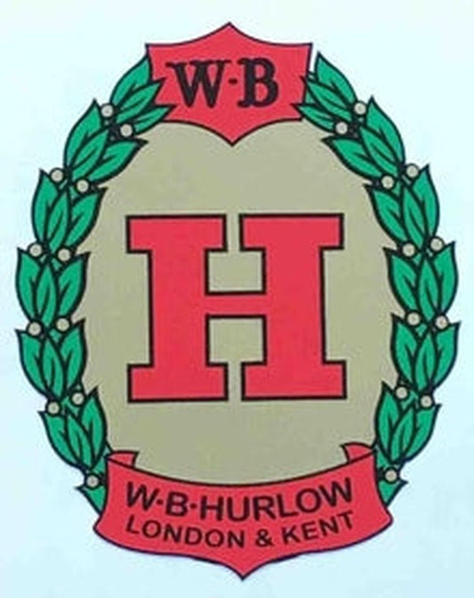 HURLOW. Bill Hurlow head/seat tube decal. - H Lloyd Cycles