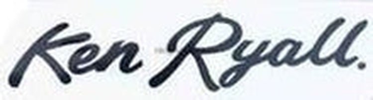 KEN RYALL downtube decal in script like a signature. - H Lloyd Cycles