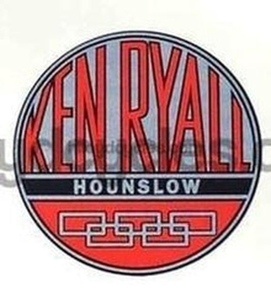 KEN RYALL head/seat tube crest. - H Lloyd Cycles