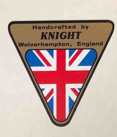 Knight Seat tube decal