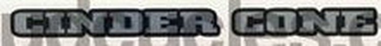 KONA "Cinder Cone" top tube model decal. - H Lloyd Cycles