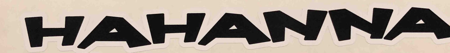Kona Hahana top tube decal - H Lloyd Cycles