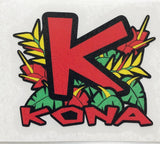 Kona Head Badge