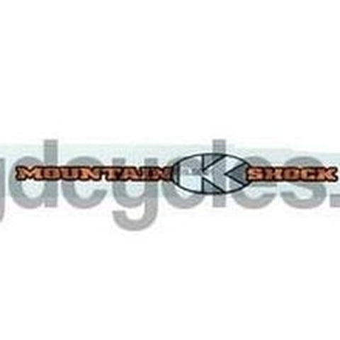KONA "MOUNTAIN SHOCK" top tube decal.