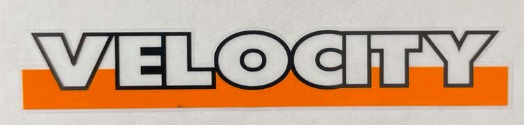 Kona Velocity stem orange decal - H Lloyd Cycles