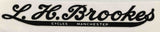 L H Brookes, Manchester Downtube decal