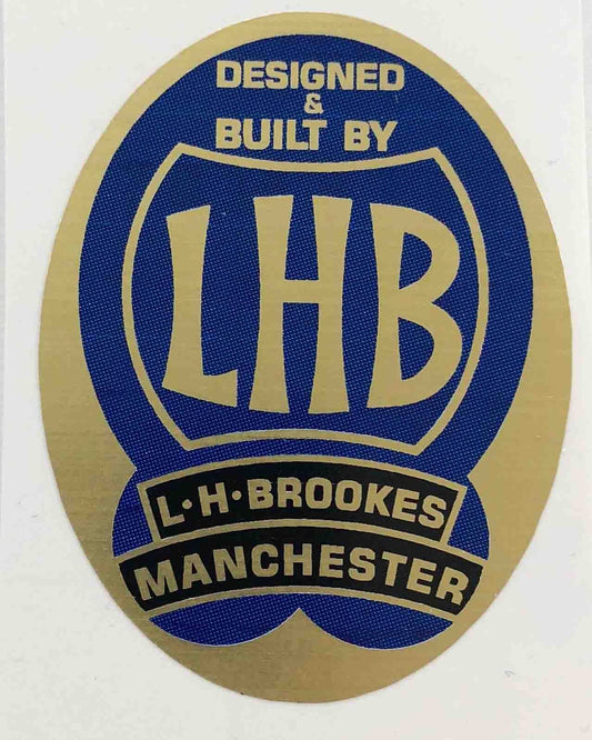 L H Brookes, Manchester Head/seat crest. - H Lloyd Cycles