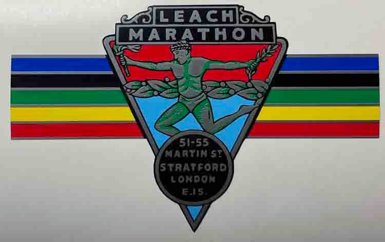 Leach Marathon Head/Seat Decal with bands - H Lloyd Cycles