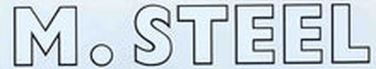 M STEEL (Gosforth) downtube decal - H Lloyd Cycles