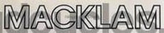 MACKLAM downtube decal for Bernard Macklam (Leeds) frames. - H Lloyd Cycles