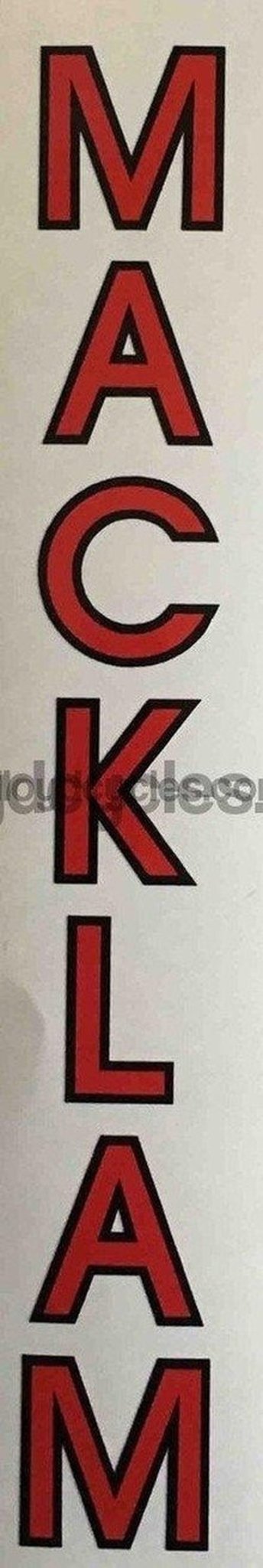 MACKLAM seattube decal for Bernard Macklam (Leeds) frames. - H Lloyd Cycles