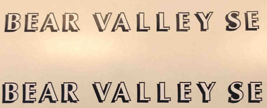 Marin Bear Valley SE Top tube decal - H Lloyd Cycles