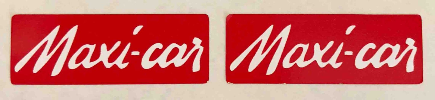 Maxi - car Hub decals - H Lloyd Cycles