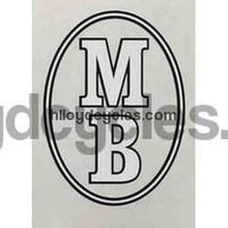 MB DRONFIELD Oval head decal. - H Lloyd Cycles