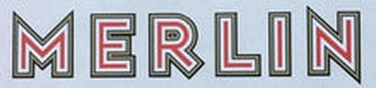 MERLIN (London) downtube decal. - H Lloyd Cycles