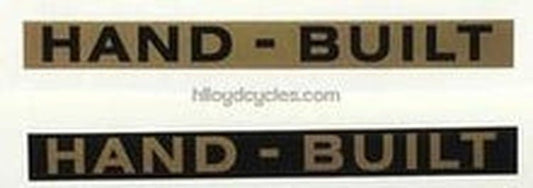 Miscellaneous HANDBUILT sticker in various Colours to pot - luck. Great for covering scratches ! - H Lloyd Cycles
