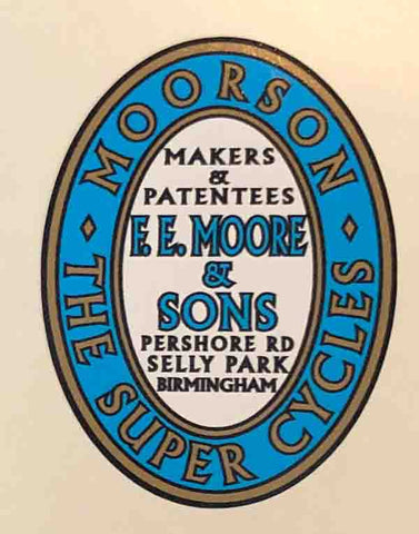 Moorson Head Decal