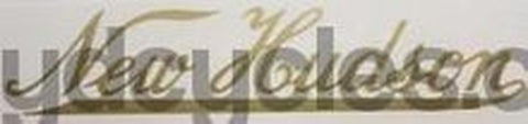 NEW HUDSON Plain gold script