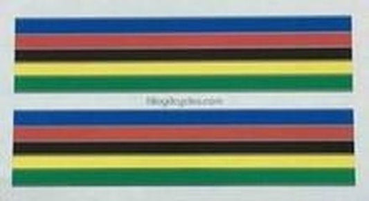 Olympic Bands with silver separators - H Lloyd Cycles