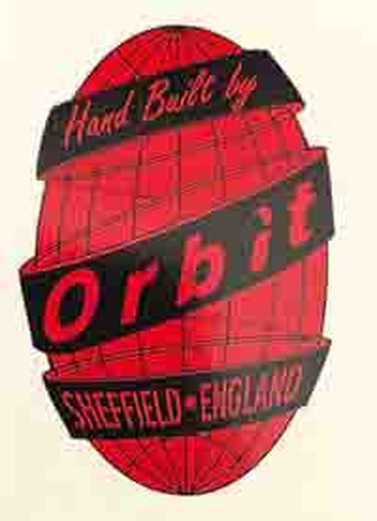 ORBIT head decal. - H Lloyd Cycles