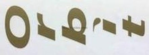 ORBIT seat tube decal.