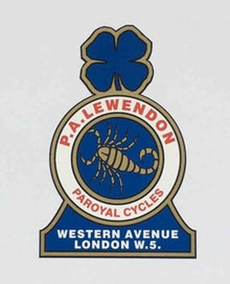 PA Lewendon Paroyal Cycles Head decal - H Lloyd Cycles