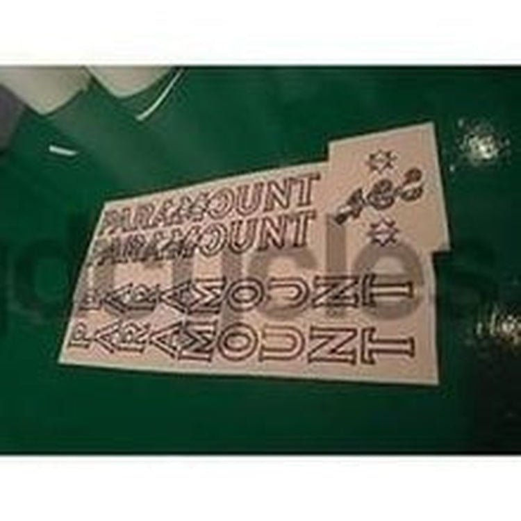 PARAMOUNT ACS decal set. Gold version - H Lloyd Cycles