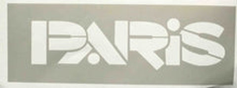 PARIS down-tube stencil.